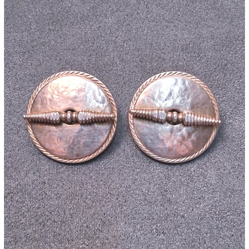Marjorie Baer Modernist Earrings Propeller Design